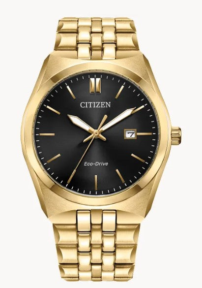 Gent's Citizen Eco-Drive "Corso" Watch with Black Stick Dial