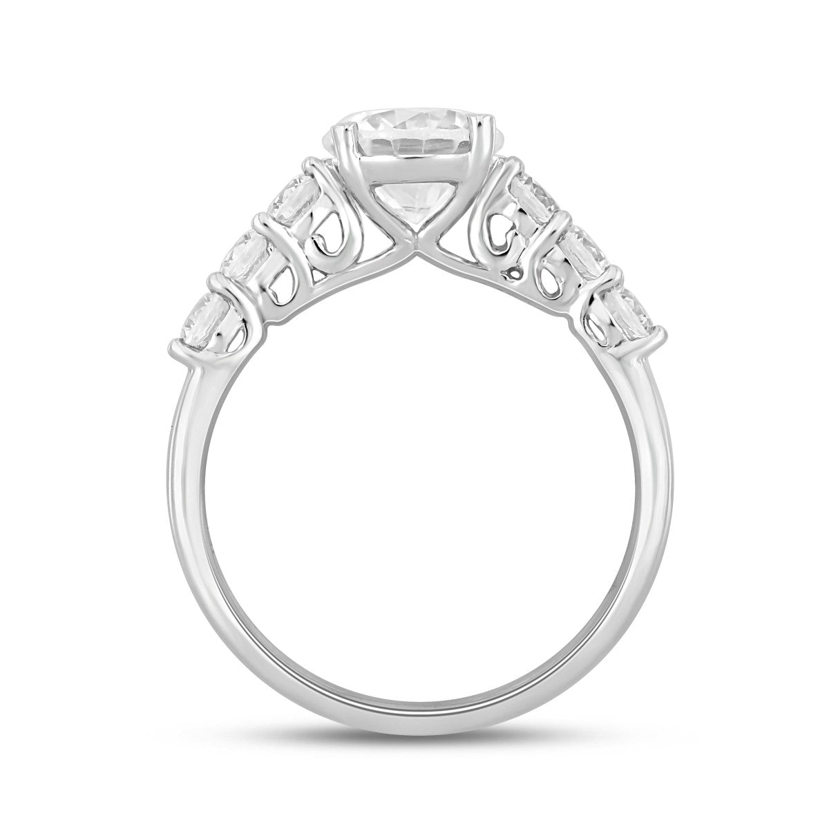 14KW 2.00ctTW RBC F-G/VS2-SI1 Lab-Grown Diamond Engagement Ring