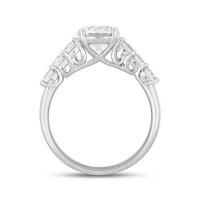 14KW 2.00ctTW RBC F-G/VS2-SI1 Lab-Grown Diamond Engagement Ring