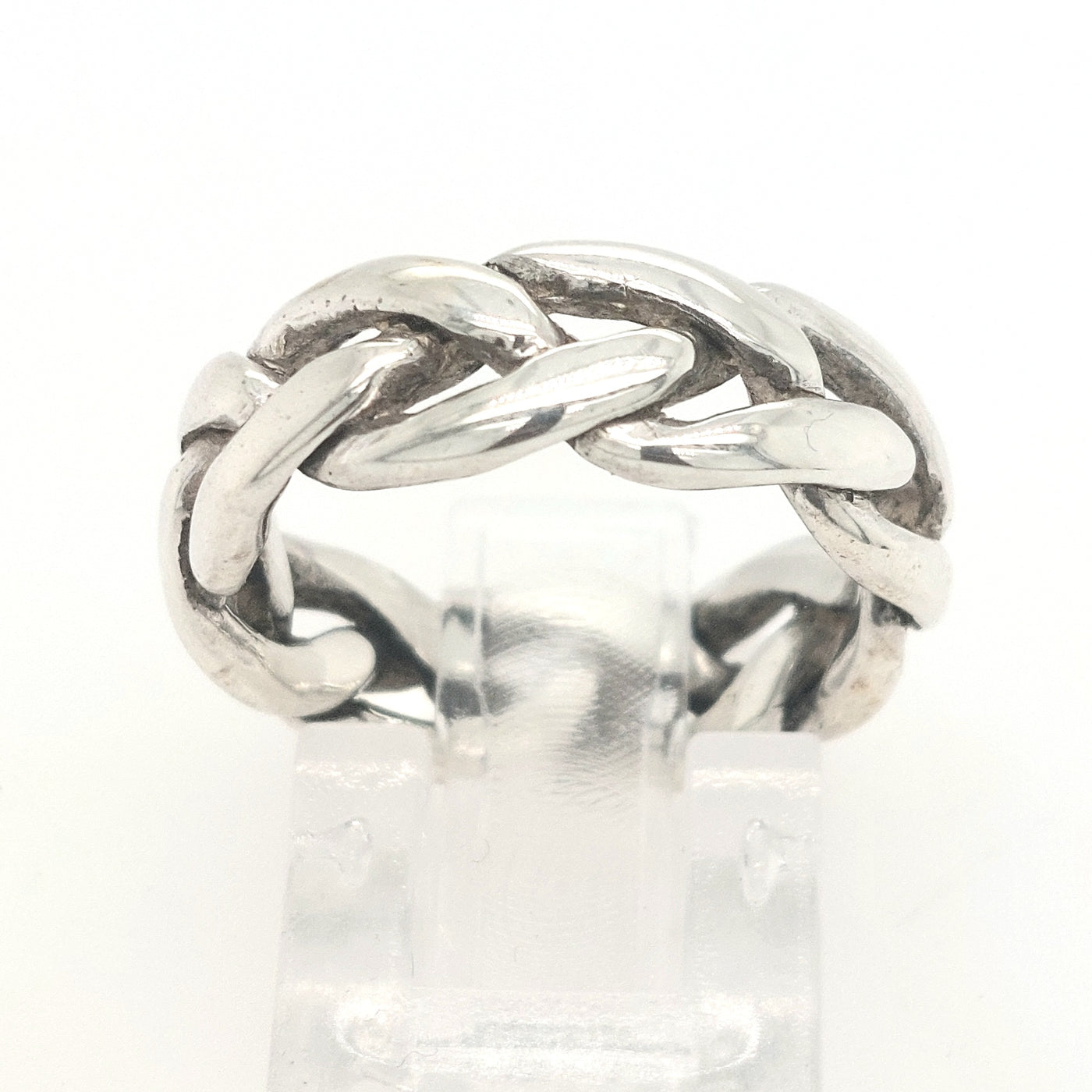 SS Braided Strands Ring Size:6