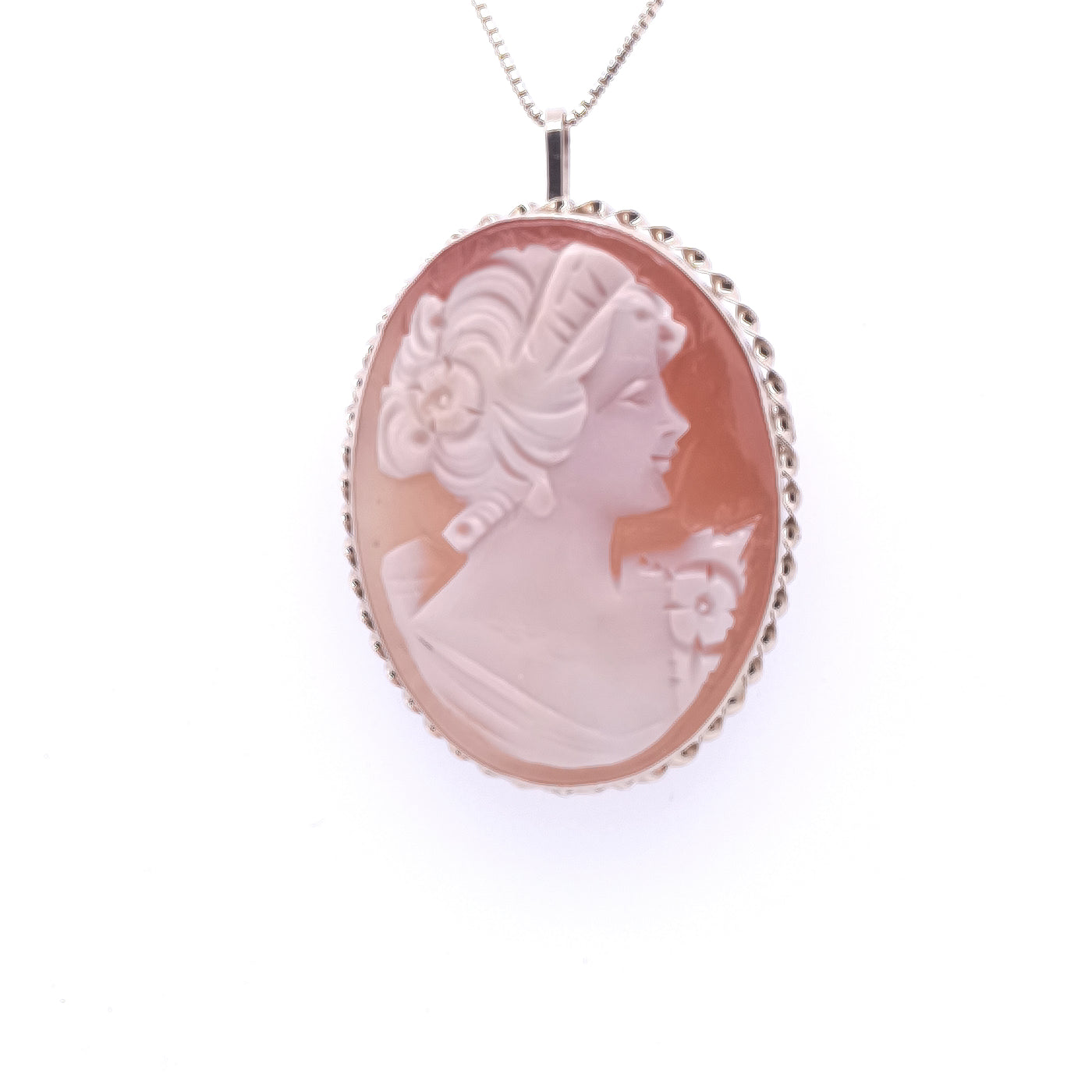 14KY Oval Cameo Pendant & Brooch