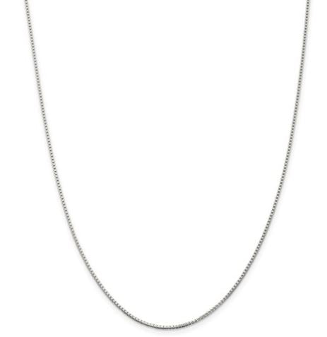 Sterling Silver 22 inch 1.25mm Box Chain