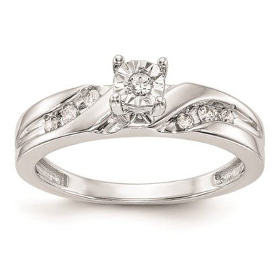 14KW Diamond Engagement Ring