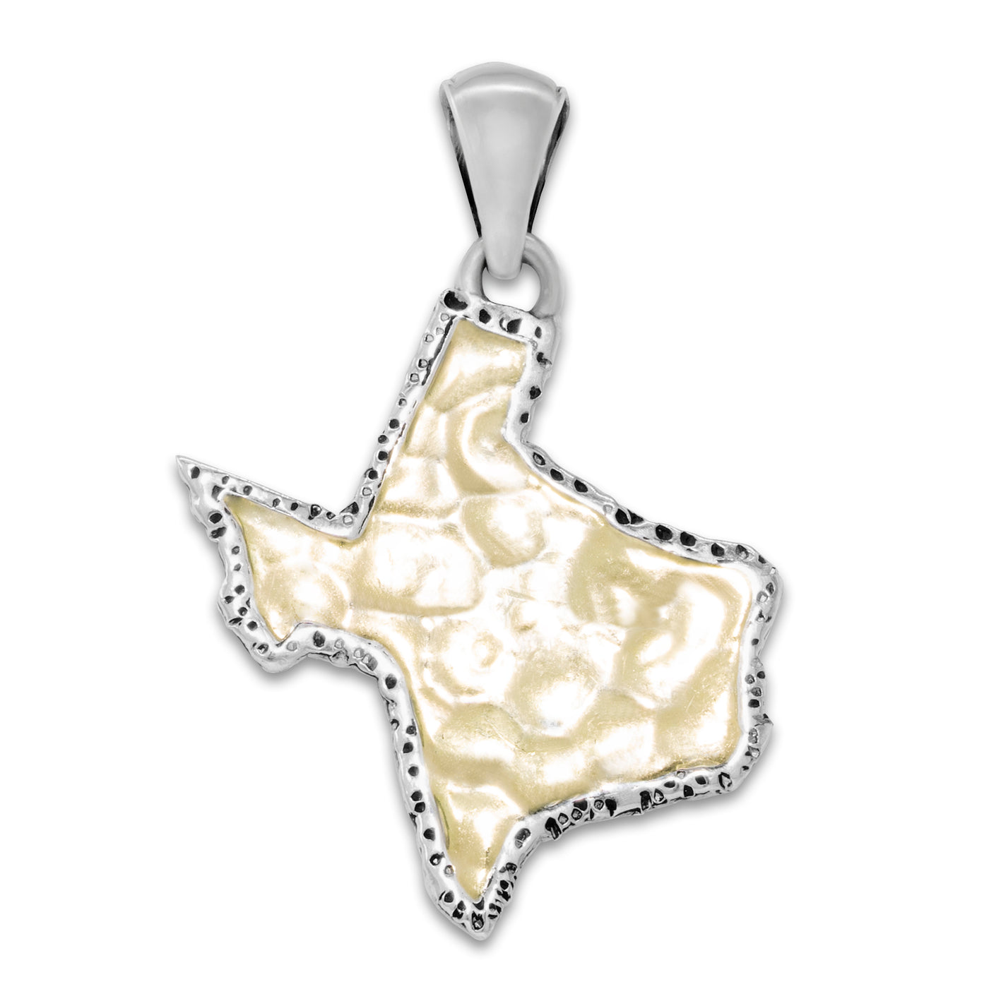 Sterling Silver & 18KY Texas Pendant