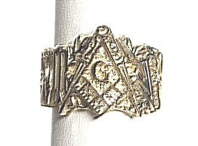 10KY Custom Masonic Ring