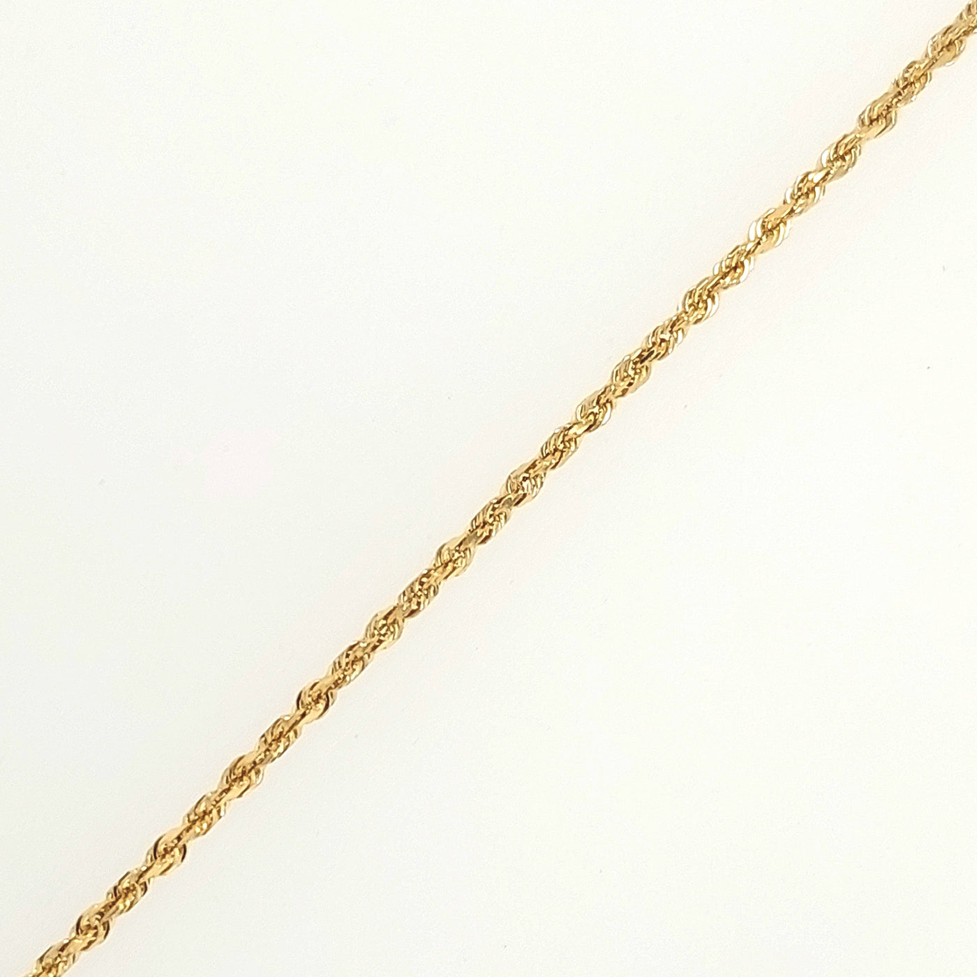 14KY 1.5mm Rope Chain Length:16in Gram Weight:3.0g