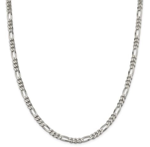 Sterling Silver 5.5mm Figaro Chain