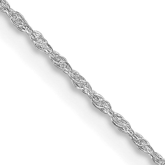 Sterling Silver Rhodium-plated 1.25mm Loose Rope Chain (20 inches)