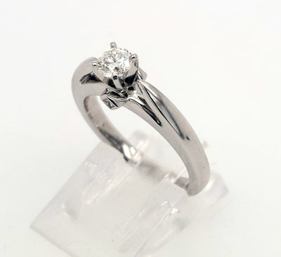 14KW 0.29ctTW Diamond Engagement Ring