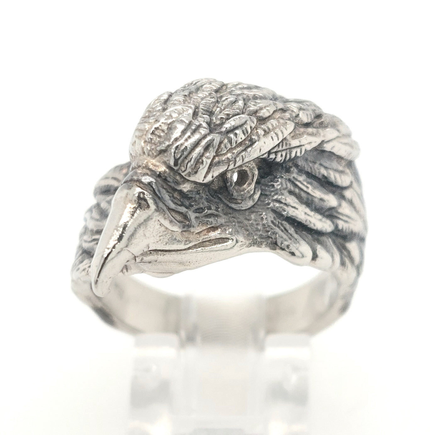 SS Eagle Head Ring Size:9