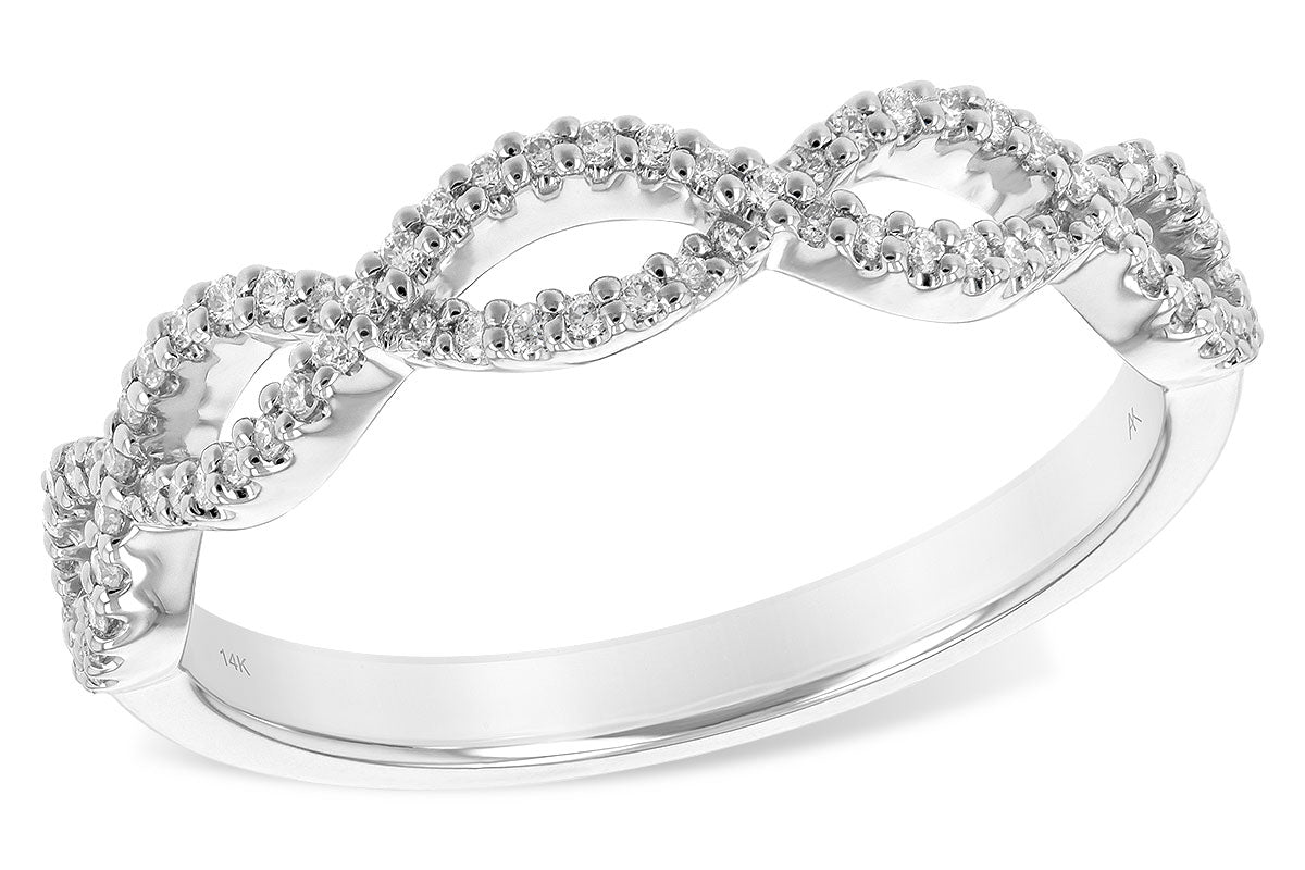 14KW Braided Diamond Ring