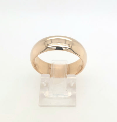 14KY 7mm Polished Wedding Band Size:9.50