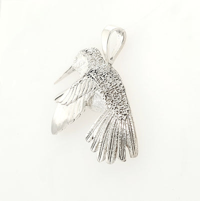 SS Hummingbird On The Wing Pendant